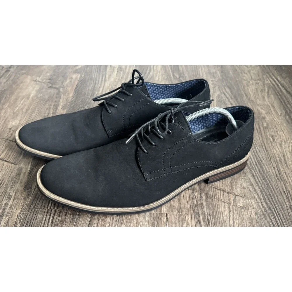 Perry Ellis Portfolio Jackson2 Dress Shoes Men’sSz 14 Color Black PEA19F0435A-1